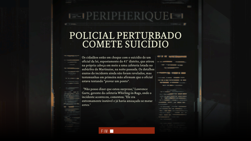 Policial Suicídio